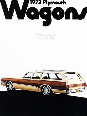 1972 플리머스 왜건 카달로그
