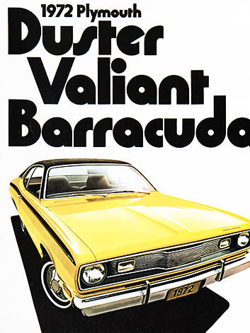 1972 Plymouth 카달로그