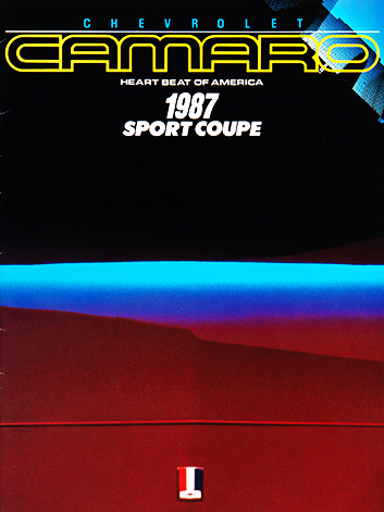 1987 카마로 스포츠 쿠페 카달로그